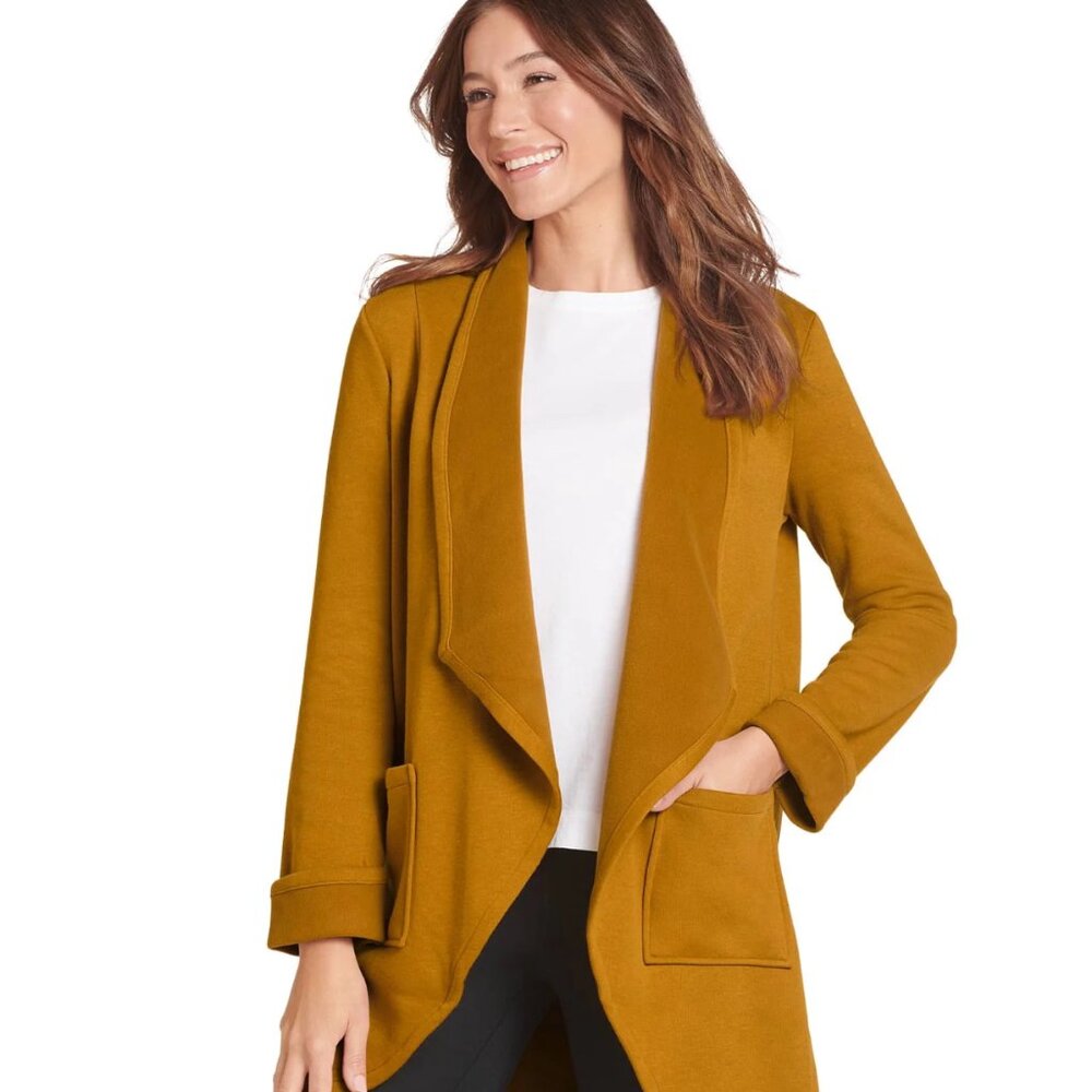 Jockey Fleece Lined Wrap in Brass (mustard yellow)